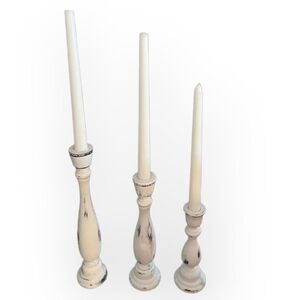 THREE Tiered Candlestick  Holder Set (Candles Not Included)